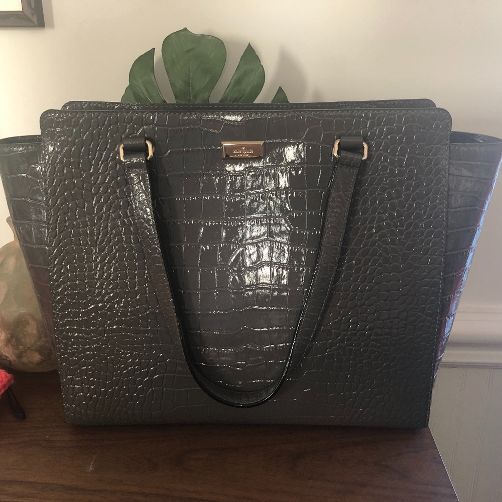 Kate Spade Elissa Crocodile Embossed Handbag